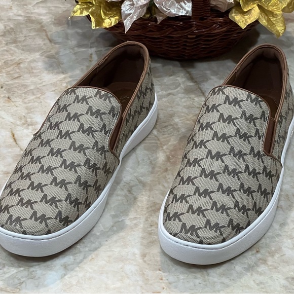 Michael Kors Keaton Logo Slip-On Sneakers- Women - Picture 2 of 5